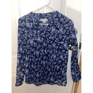 Women Ladies Floral Blouse Size Small